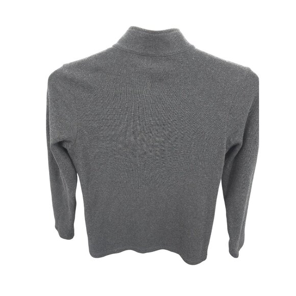 Prana Wool Poly Blend Quarter Zip Pullover Sweater Jacket Large Men's Gray - Picture 2 of 4